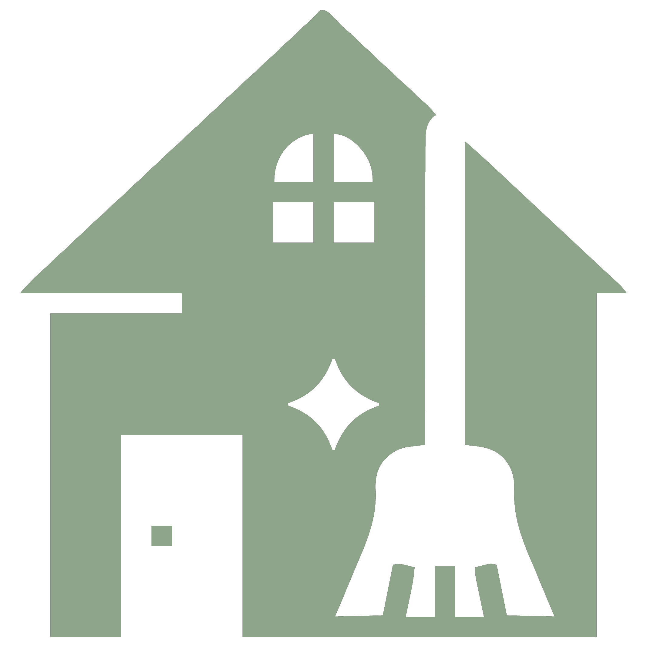 Standard Residential Cleaning Services - house with a broom